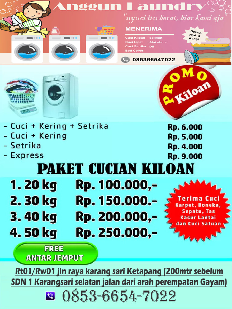 Anggun Laundry: Solusi Bersih untuk Kehidupan Sehari-hari di Cilacap